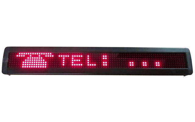 Letrero luminoso rojo con mando a distancia - 432 x 92mm