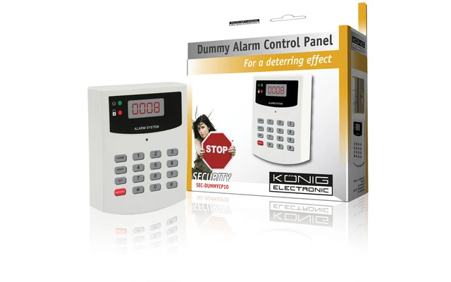 Panel de control de sistema de alarma dummy