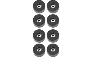 Adam Hall Hardware 4909 M8 AH Bolsa de 8 Pies de goma 38 x 20 mm