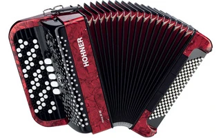 Hohner Nova III 96 Red, C-Stepped