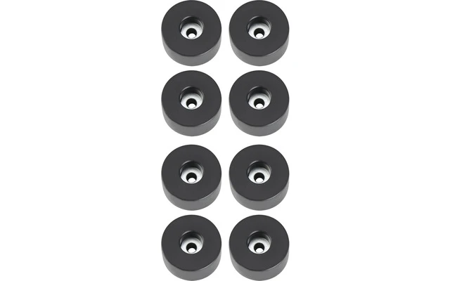 Adam Hall Hardware 4909 M8 AH Bolsa de 8 Pies de goma 38 x 20 mm