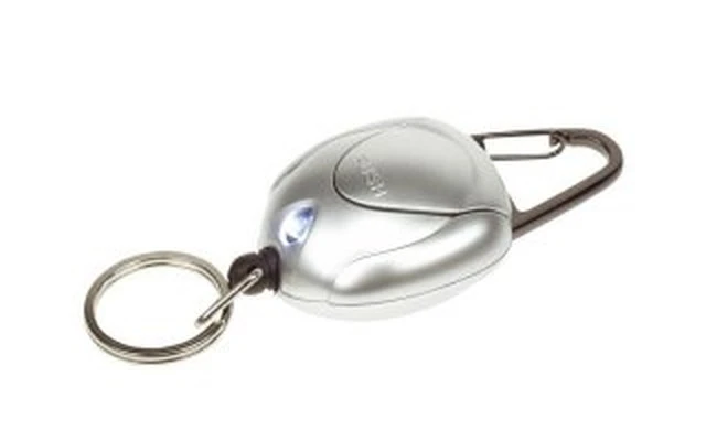 PUNTERO LED, TIPO LLAVERO - BLANCO - ENROLLABLE