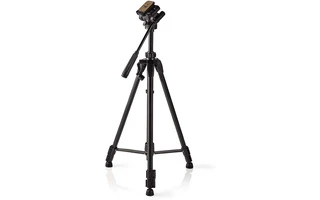 Trípode - Panorámica e Inclinación - Hasta 2,5 kg - 148 cm - Negro - Nedis TPOD4000BK