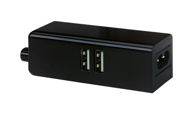 CARGADOR COMPACTO CON 2 CONEXIONES USB - 5 VDC - 2.1 A - 10.5 W