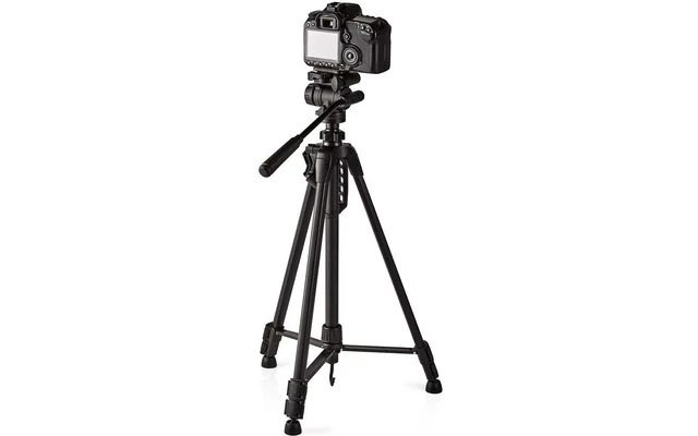 Trípode - Panorámica e Inclinación - Hasta 2,5 kg - 148 cm - Negro - Nedis TPOD4000BK