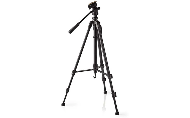 Trípode - Panorámica e Inclinación - Hasta 2,5 kg - 148 cm - Negro - Nedis TPOD4000BK
