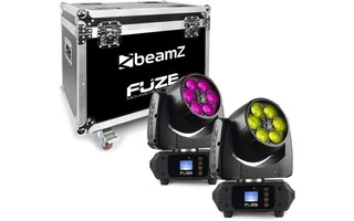 BeamZ Fuze610Z Wash LED 6x10W RGBW Zoom Set con FlightCase