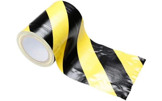 Adam Hall Accessories 5868615 SG Cinta cubrecables 150mm x 15m negro/amarillo