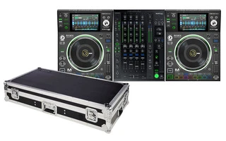 Cabina DJ Pime 2x SC5000M + X1800 con FlightCase