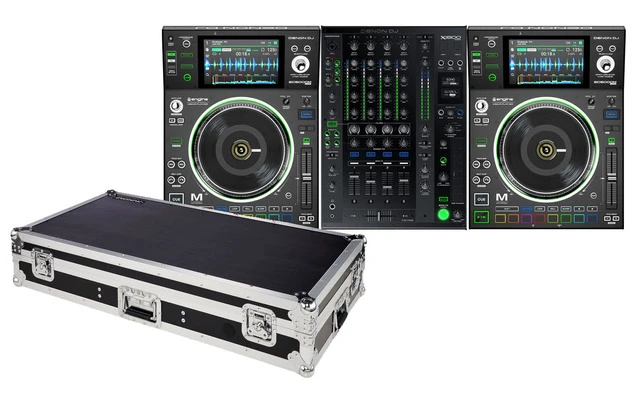 Cabina DJ Pime 2x SC5000M + X1800 con FlightCase