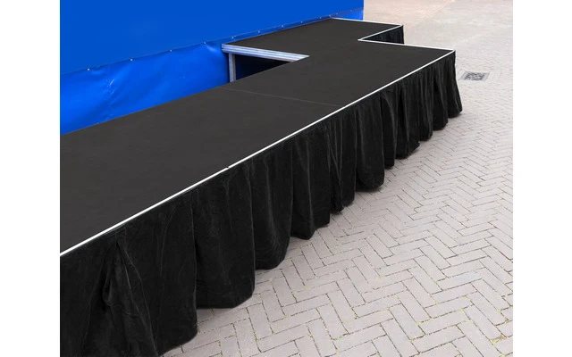 Power Dynamics SKIRT-V60 Stage Skirt Velvet-look Pleated 6m x 60cm