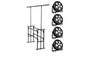 Stand DJ con Focos LED COB 720W