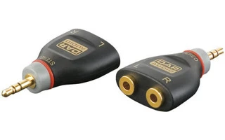 Adaptador Mini jack macho stereo a 2 x Mini jack hembra
