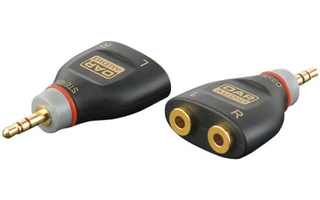 Adaptador Mini jack macho stereo a 2 x Mini jack hembra