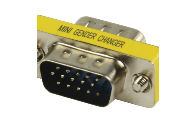 VGA Adapter VGA Male - VGA Male Metal - Valueline GCHD-MM15P