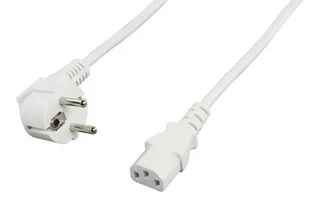 Cable de alimentación CABLE-703/W en blanco prolongador