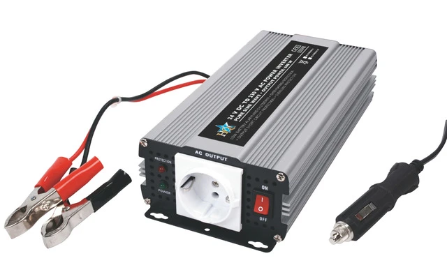 Inversor de potencia Onda sinusoidal pura 24 VDC AC 230 V 600 W F (CEE 7/3)