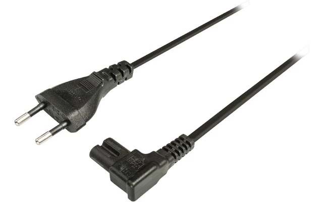 Cable de Alimentación Euro Euro macho - IEC-320-C7 Negro