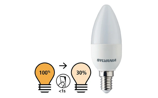 Bombilla LED E14 Vela 5.5 W 470 lm 2700 K - Sylvania 0027035
