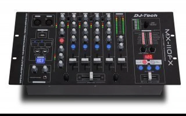 DJ Tech MX-110FX - mezclador 4 canales con efectos y USB