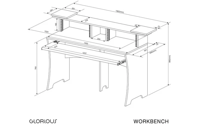 Glorious DJ Workbench White