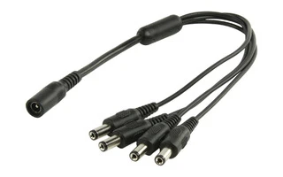 Divisor de CC con 1x conector hembra y 4x conectores macho - König SAS-CABLE10