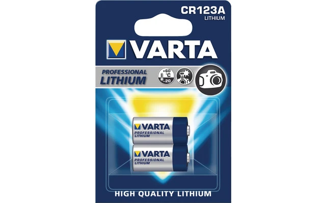 Pilas para cámara CR123A 3 V 1600 mAh - Varta 6205.301.402