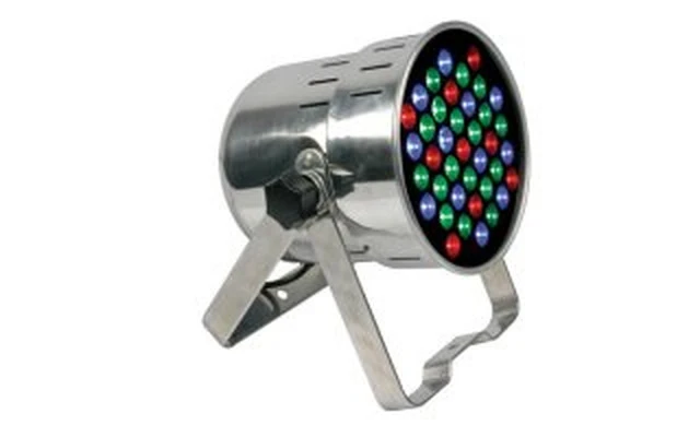 FOCO LED PAR64 PROFESIONAL - CORTO - CROMADO - DMX512 - 39 x 1W