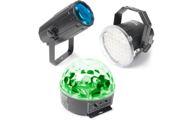 BeamZ Set Iluminacion Led 1. Moon, strobo y Star