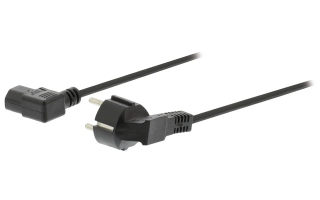 Cable de alimentación Schuko en ángulo de 5.00 m