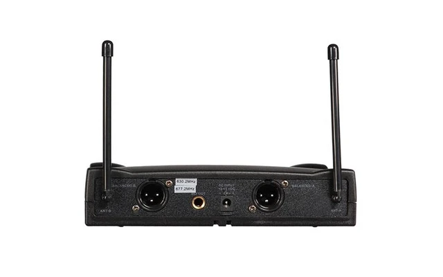 Micrófono inalámbrico UHF - 2 canales