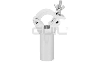 Guil ABZ-37 Abrazadera de aluminio ABZ-24 con adaptador macizo de aluminio de 10 cm (Ø 50 mm)