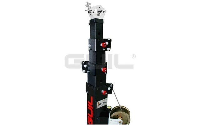 Guil ABZ-37 Abrazadera de aluminio ABZ-24 con adaptador macizo de aluminio de 10 cm (Ø 50 mm)