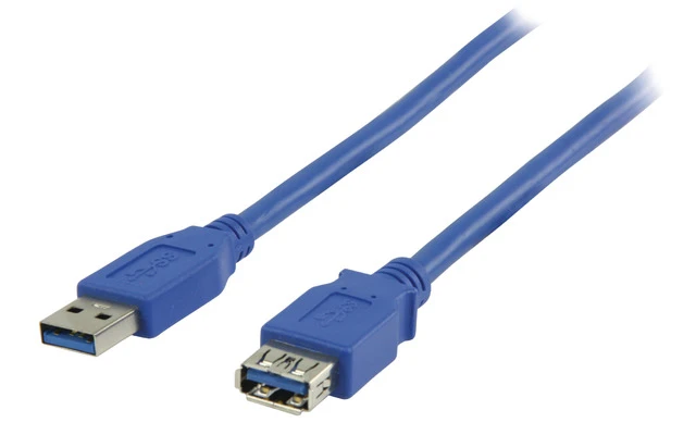Cable de extensión USB 3.0, USB A Macho - USB A Hembra, de 2 m
