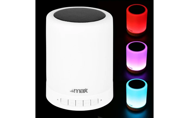 Max MX6 Altavoz BT con luz de estado de animo