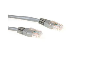 EWENT - CABLE DE RED U/UTP / 1 m / GRIS / MACHO - MACHO