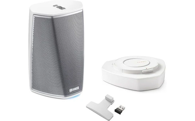 Denon HEOS 1 S2 Blanco + Go Pack - Altavoz WiFi , Bluetooth con batería - Blanco
