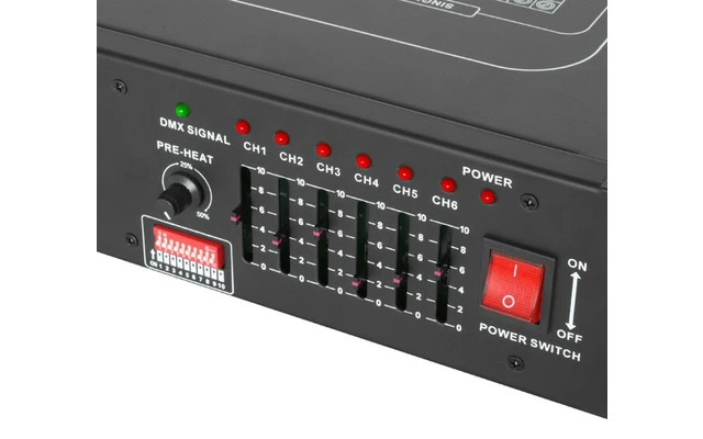Dimmer resistente de 6 canales DMX/Analogico