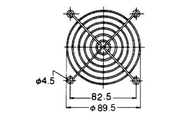 Rejilla para ventilador 92 x 92mm