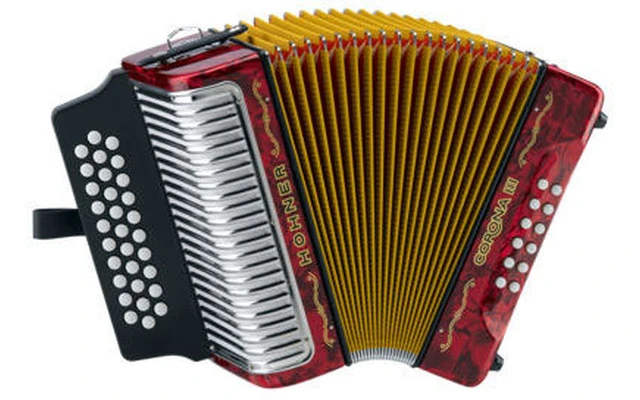 Hohner Corona III Bbebab, Red