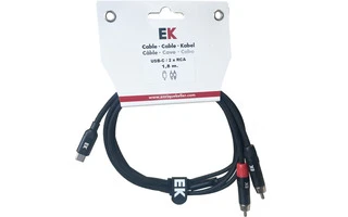 Foto de EK Audio Cable USB-C a RCA x2 1,8 m
