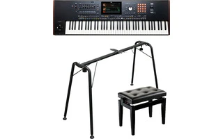Korg Pa5X 76 + Korg ST-SV1-BK + Banqueta teclado bench BGB