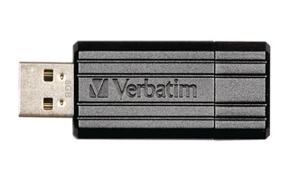 Lápiz de memoria USB 2.0 de 8 GB PinStripe negro