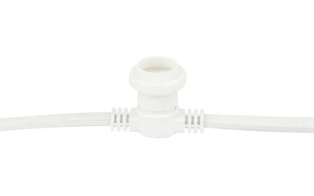 Showgear Festoon Light E27 - Espaciado de 100 cm - Blanco - 10 metros 