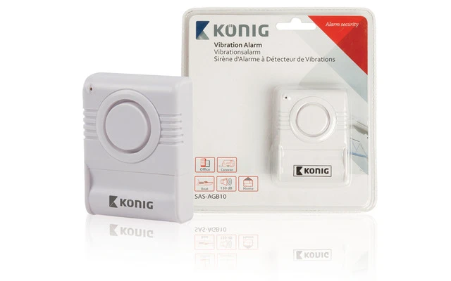Alarma inalámbrica contra rotura de cristales de 130 dB - König SAS-AGB10