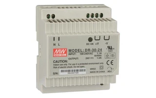 FUENTE DE ALIMENTACIÓN - 1 SALIDA - 30 W - MONTAJE EN CARRIL DIN - 24 V 1,5 A - PARA EL USO INDU