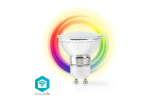 Bombilla LED Inteligente con Wi-Fi - A Todo Color y Blanco Cálido - GU10 - Nedis WIFILC10CRGU10