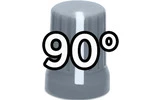 DJ Techtools Chroma Caps Super Knob 90º Gris Oscuro