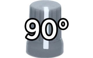 DJ Techtools Chroma Caps Super Knob 90º Gris Oscuro