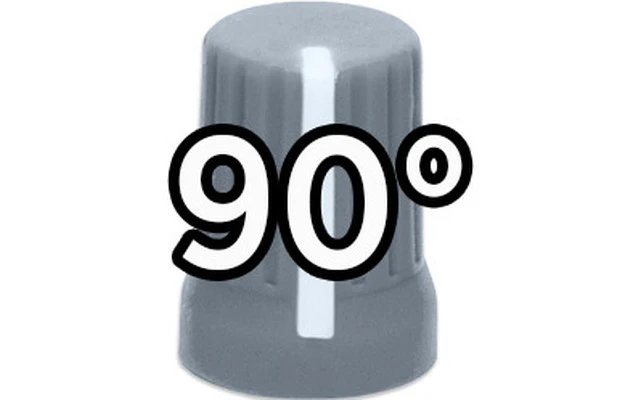 DJ Techtools Chroma Caps Super Knob 90º Gris Oscuro
